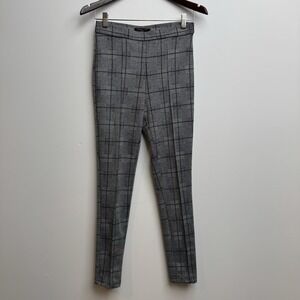 Romeo + Juliet Couture Gray Houndstooth Sz Small‎ Casual Trousers Pants Womens